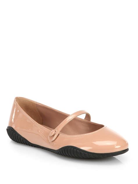 Prada Patent Mary Jane Ballerina Flats 